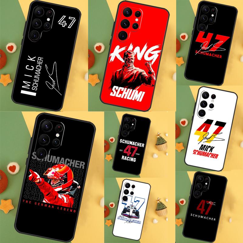 Schumacher Funda For Samsung Galaxy S24 Ultra S23 S22 Plus S21 S20 FE S8 S9 S10 Note 10 20 Ultra Case