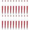 YOKIVE Bead Decorating Pens, 20-Piece Set, Ballpoint Pens with Plastic Beads, Gift for Women and Men, DIY Craft Decoration, Office Stationery (Red)