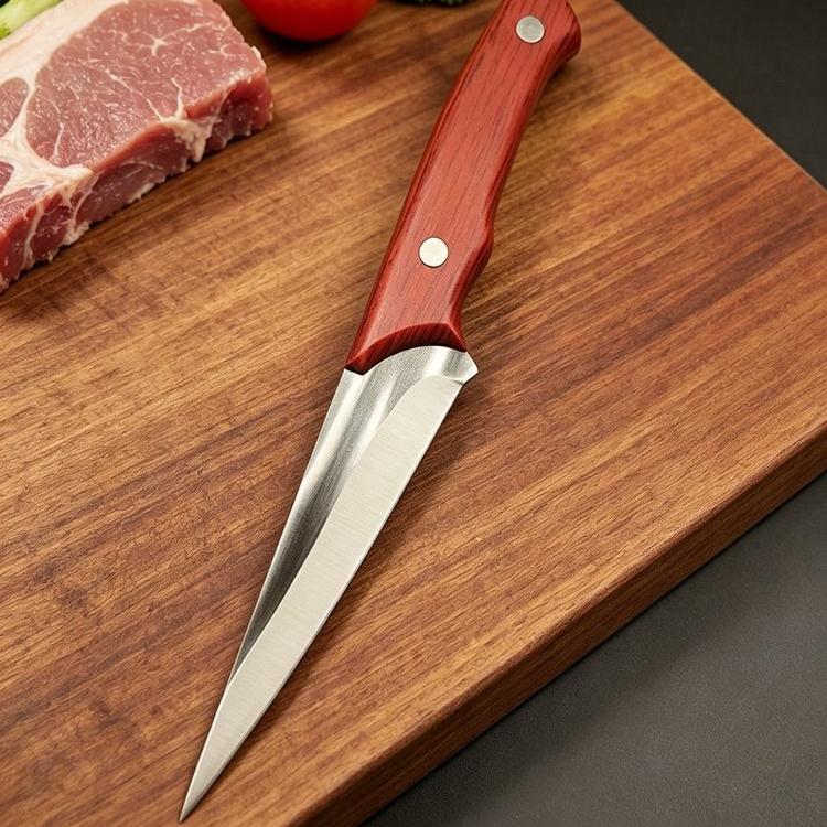 Professional Boning Knife, Ultra Sharp Stainless Steel Curved Blade Kitchen Knife for Meat, Poultry, Fish Deboning & Trimming