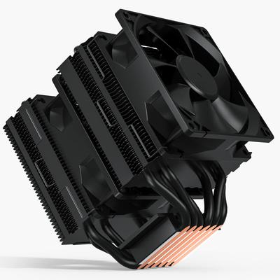 UpHere CPU-Kühler Sideflow-Typ Luftkühlung CPU-Lüfter Dual 92mm Lüfter 6 Heatpipes Leise AM4-kompatibel [D96K]