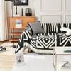 Geometric Printed Sofa Blanket Chenille Dustproof Anti-scratch Sofa Mat for Living Room Multipurpose Furniture Protection Cover