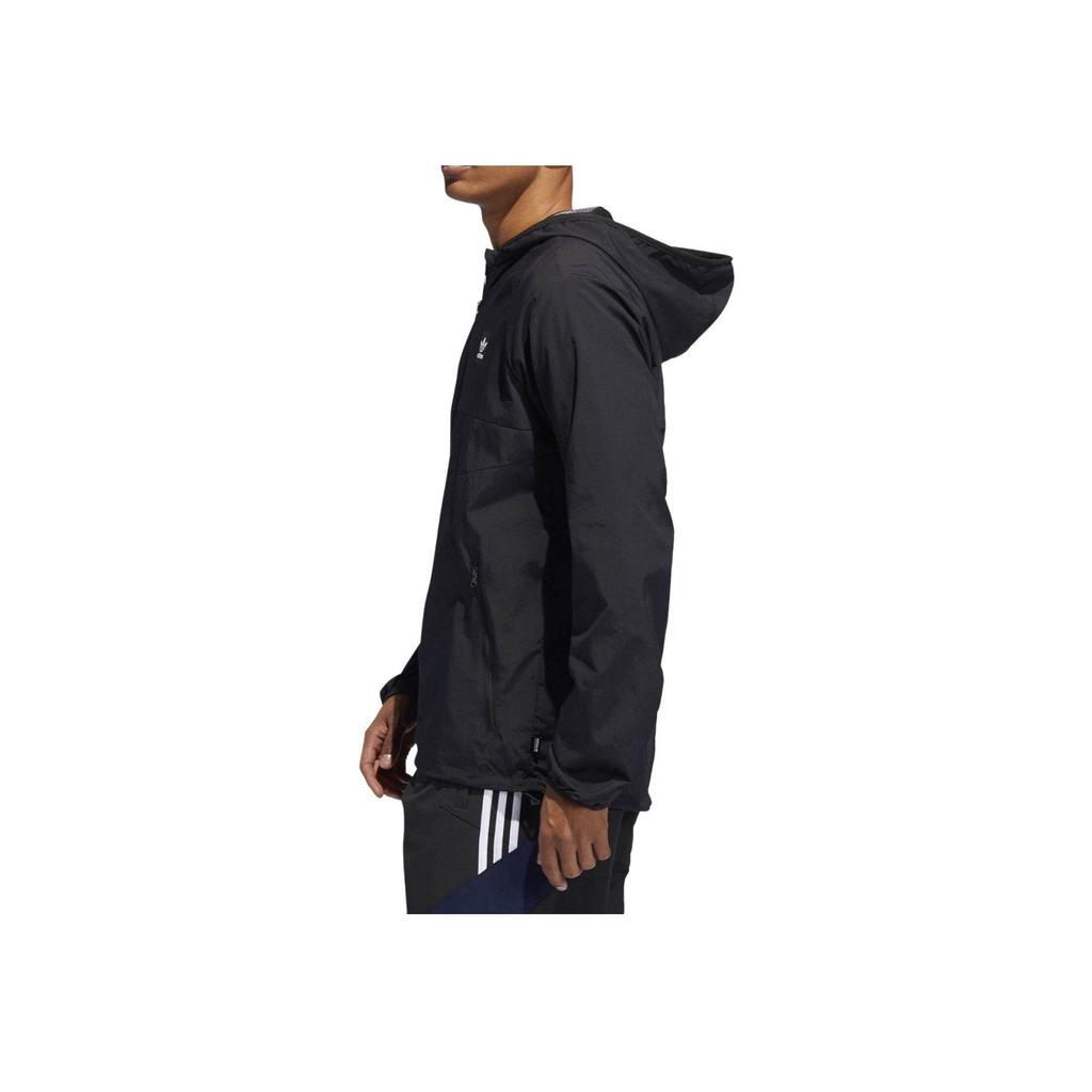 Adidas Originals Trefoil Sports Hooded Casual Jacket Men Jacket Black DU8322