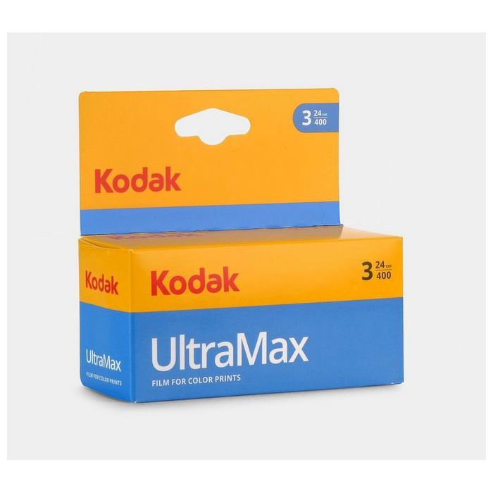 Photo film - kodak - ultramax 400 couleur 24 poses – pack de 3 pièces