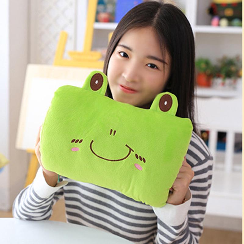 Cartoon USB Heated Plush Hand Warmer Pillow - Removable, Washable, No Water Required
