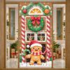 Decorazioni Natalizie Ghirlanda Natalizia Decorazione Ghirlanda Stendardo Festivo Tema Pan di Zenzero Babbo Natale Per Evento di Riunione Festiva