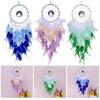 Ethnic Handmade Woven Dreamcatchers Wall Decorations Crystal Stone Tree Beads Feathered Wall Hangings Decors for Bedroom