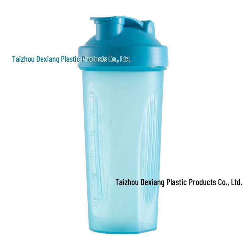 Butelka shaker sportowy cylindryczny 600 ml z kulką, możliwość personalizacji logo