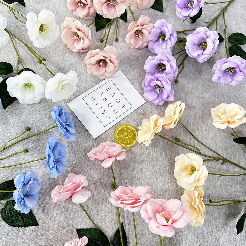 Flower Gardenia Artificial Wedding Hotel Restaurant Desktop Decoration Ornament