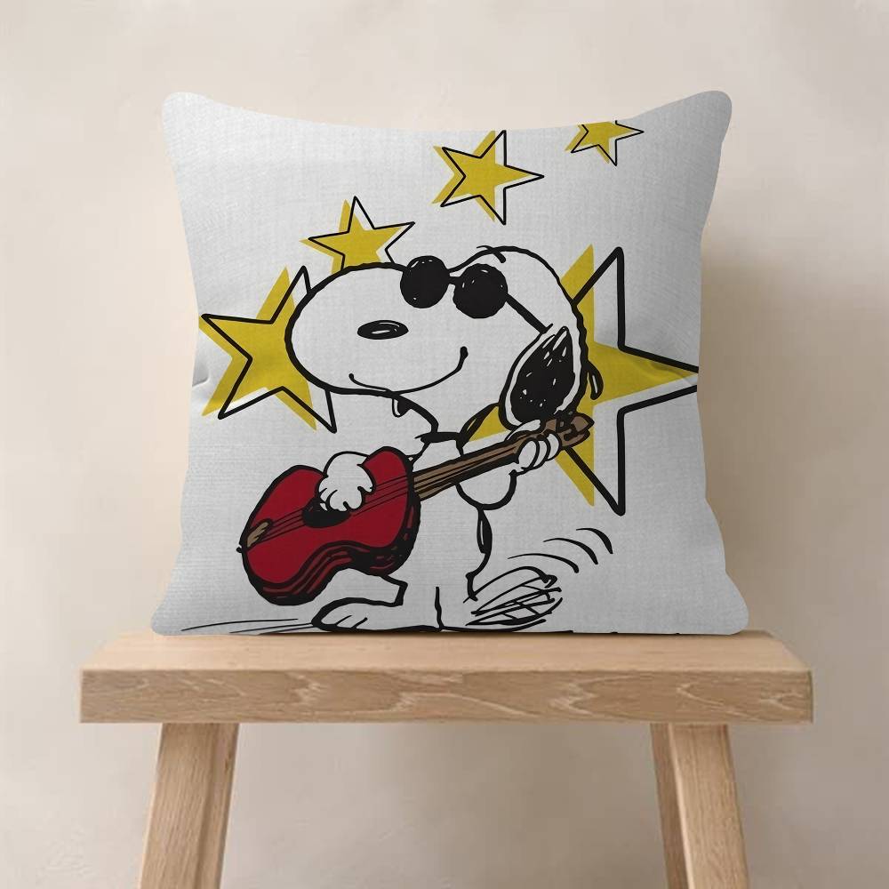 Art Cartoon SSnoopys Pillow Cover Sofa Cushion Cover Home Room Decoration Children Gift