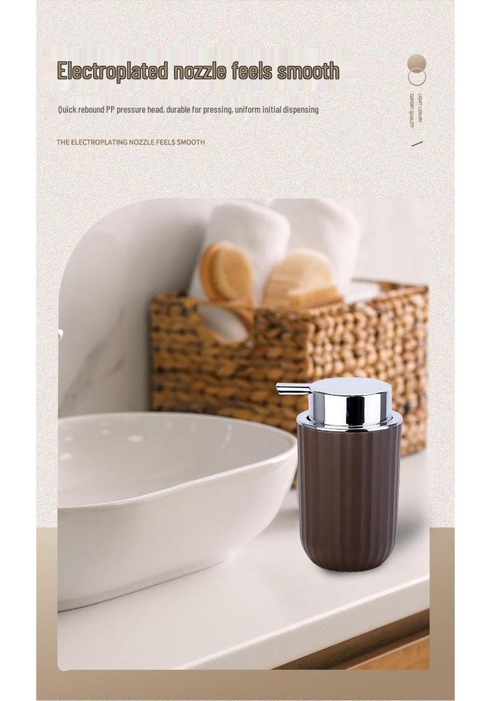 Luxury Bathroom Set: Countertop Basin, Large Shower Head, Lotion Bottle, and Tray - Eight-Piece Hotel Collection