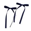 In Stock: Navy Blue Bow Hair Clips - Preppy Style Duckbill Pair
