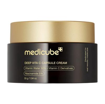 [medicube] Deep Vita C Capsule Cream | Golden Boba Cream | Vitamin Capsule | Uneven Skin Tone | Glowy Skin