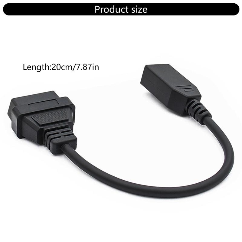 OBD2 Diagnostic Cable Adapter 3 Pin To 16Pin Connector Vehicle Diagnostic Adapter Cable Automotive Cable for Vehicle