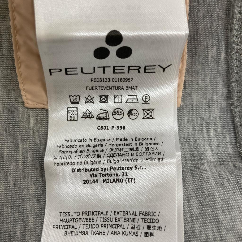 PEUTEREY PED3133 Grey X Pink Down Switch Parka Tops 38 Gray/PinkUsed