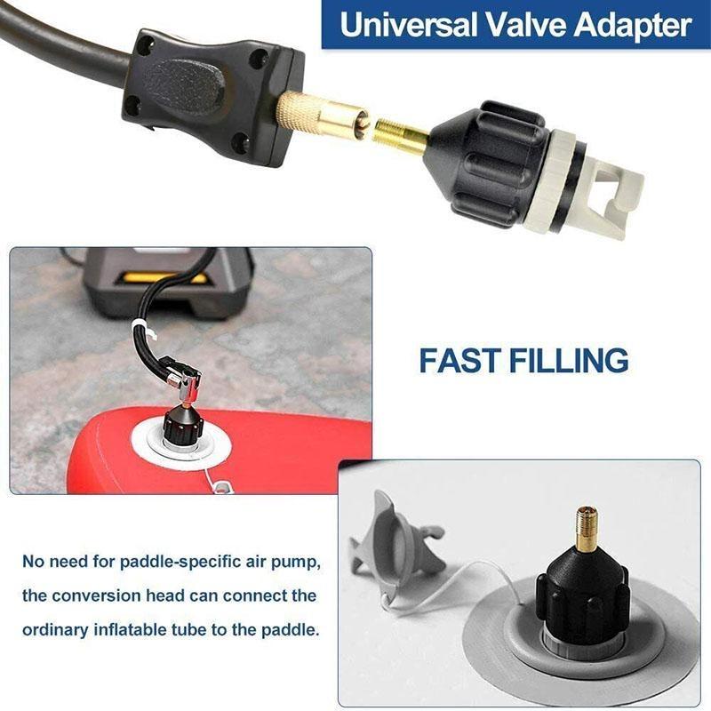 1PC SUP Paddle Valve Adapter Multi-functional Inflatable Paddle Pump Inflatable Adapter
