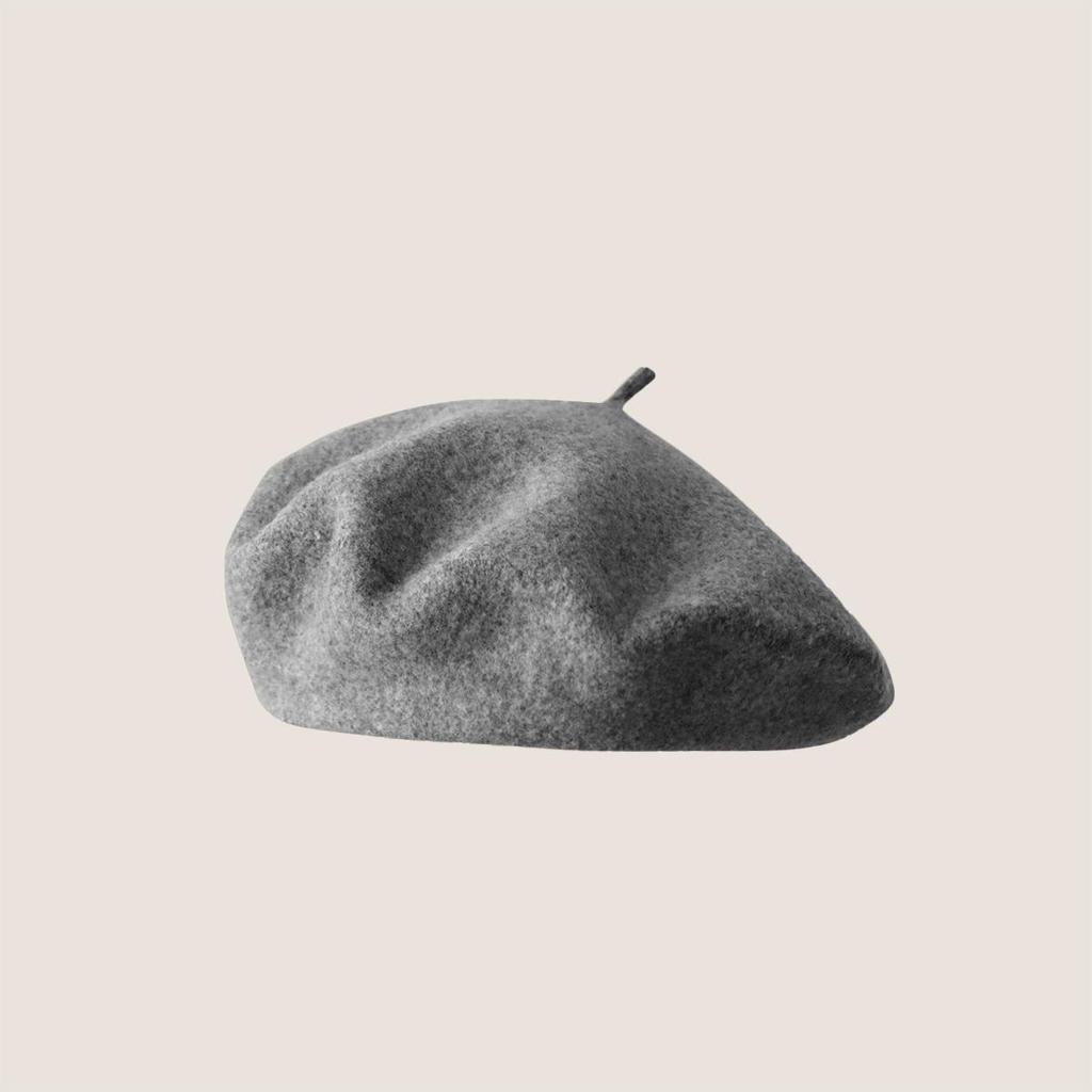Vintage Wool French Beret for Women Solid Fashion Simple Casual Beret Solid Classic Breathable Soft Comfortable Hat for Fall Winter