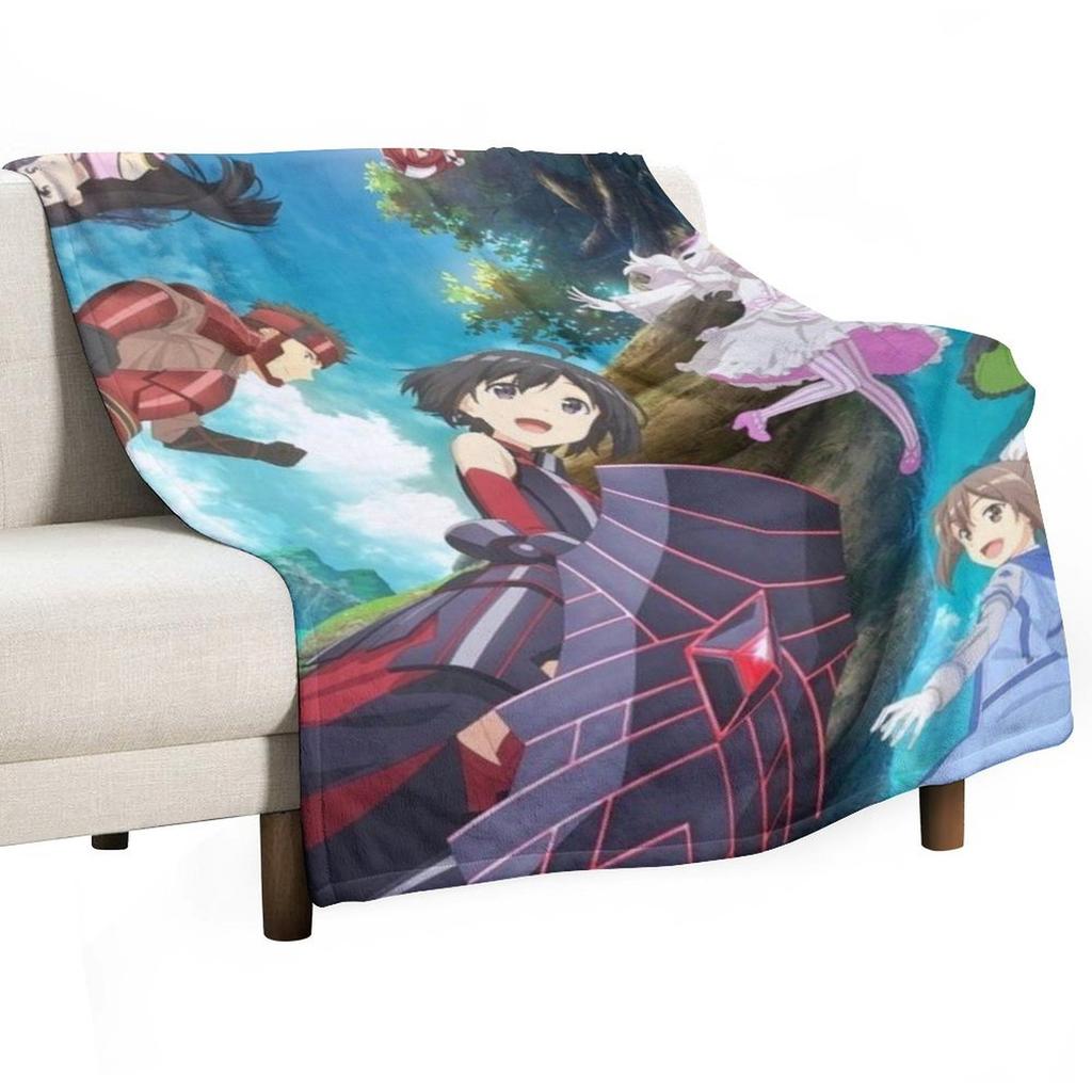 BOFURI: I Don't Want to Get Hurt, so I'll Max Out My Defense 3 Throw Blanket Blankets For Sofas Sofa Bed Fashionable Blankets