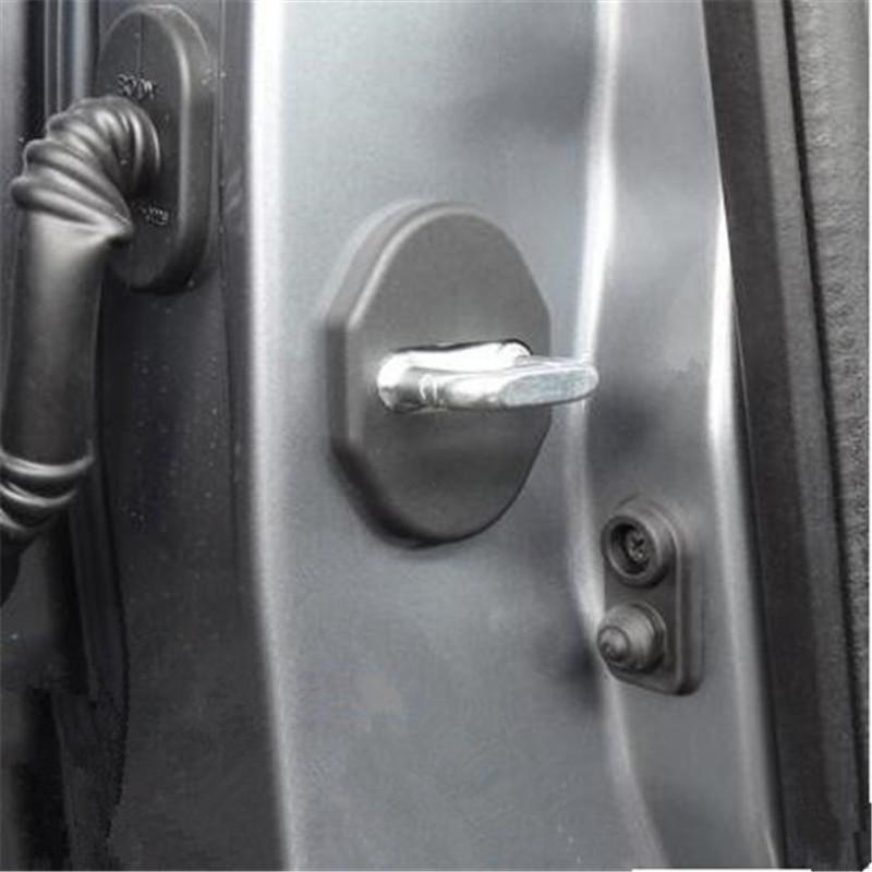 Car-styling Door lock buckle waterproof rust Protector Cover for Mitsubishi ASX Pajero Outlander Lancer EX Galant Eclipse