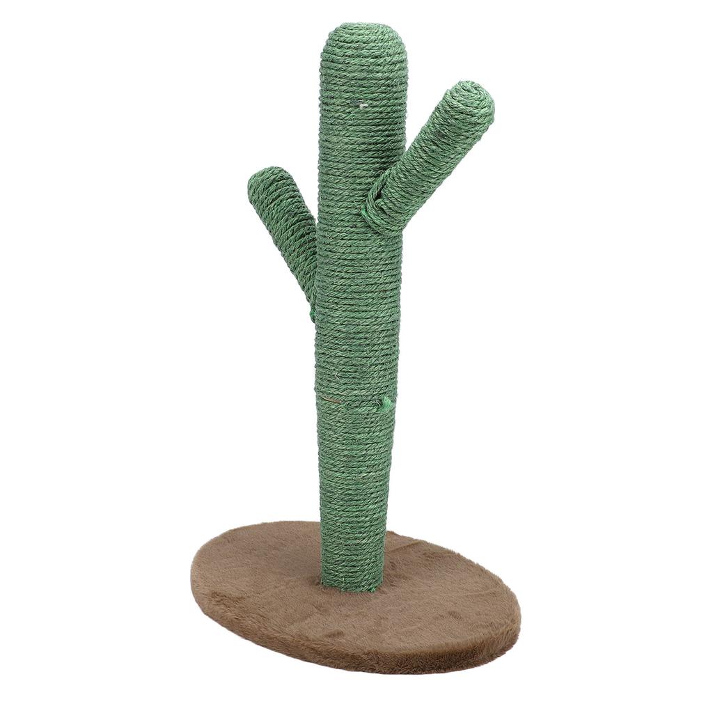 Cat Scratching Post Furniture Protection Stable Base Sisal Pine Wood Cactus Scratcher Tree for