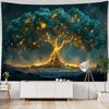 Tree Of Life Tapestry Kawaii Bedroom Decoration Mandala Home Wall Decoration Blankets Aesthetics Living Room Hanging Cloth