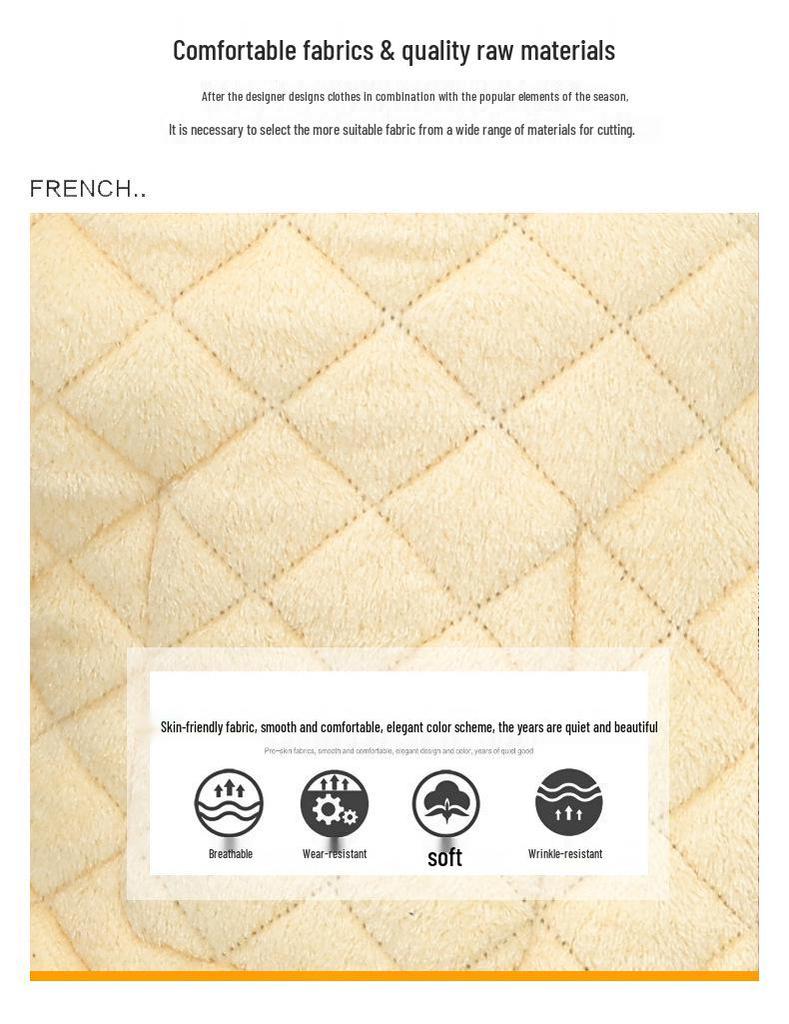 Women's Plus Size Plaid Cotton Jacket for Older Adults - Autumn/Winter Outerwear