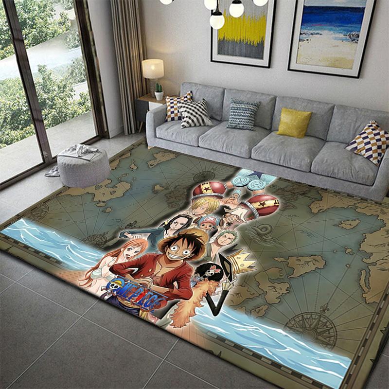 One Piece Non Shedding Area Rug Soft Non-Slip Carpet for Bedroom Living Room 60x90cm