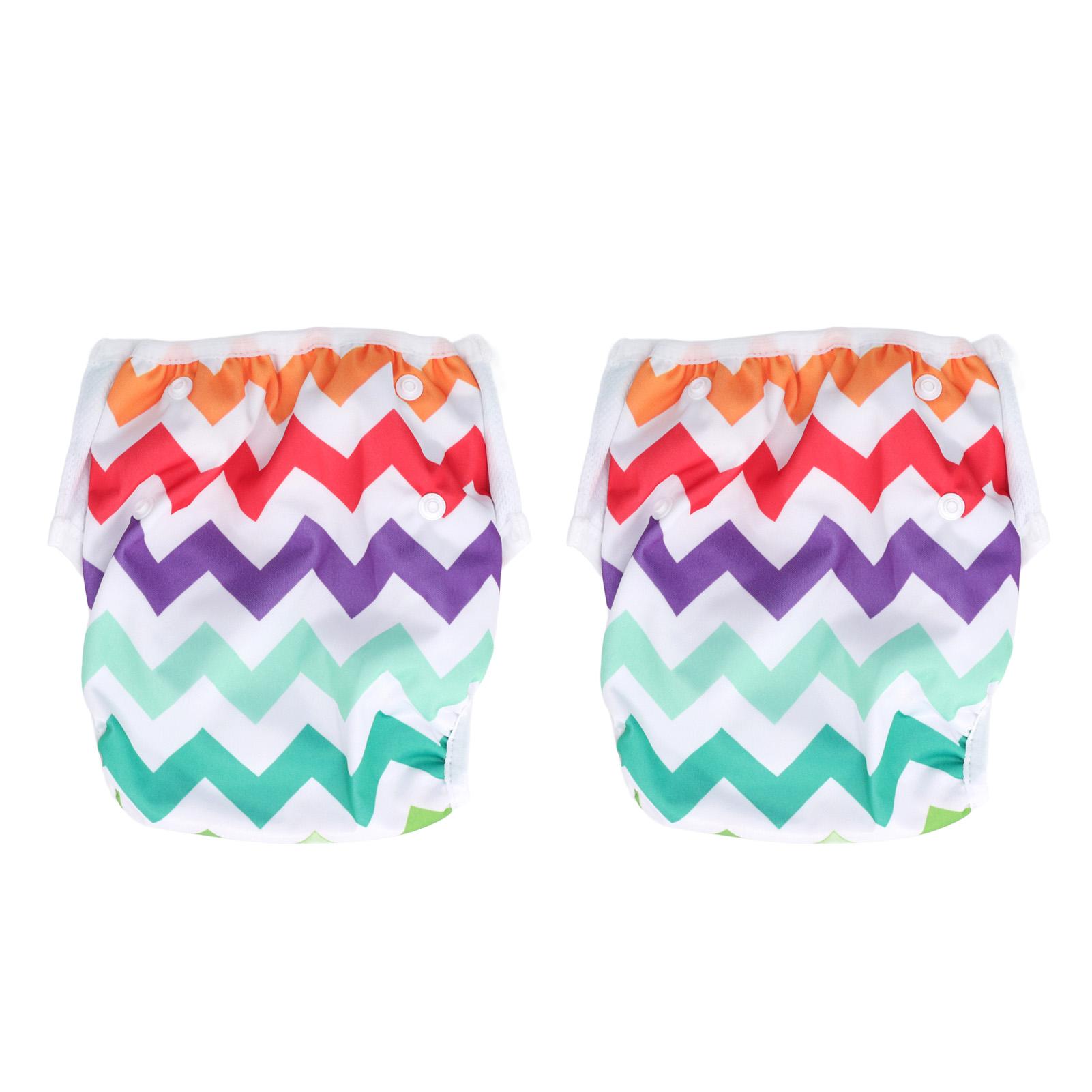 

2 шт. Детский подгузник для плавания Дышащий Непромокаемый Подгузник для плавания на кнопках Многоразовые плавки для малышей B10