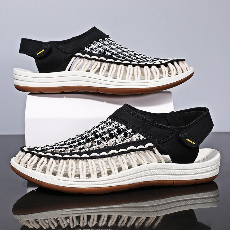 Summer New Men's Sandals High Quality Handmade Weaving Casual Sandals Fashion Couple's Beach Sandals Outdoor Water Shoes for Men