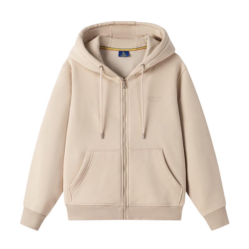 NVG·YOUNG Men's Fleece-Lined Hooded Zip Cardigan