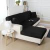 Schwarze Sofa-Sitzkissenbezüge für Möbel, elastische Schutzbezüge, Haustiere, Kinder, waschbar, abnehmbarer Kissenbezug für Wohnzimmersofas