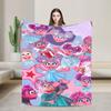 Sesames Streets Cartoon Blanket Warm Soft Fashion Plush Throw Blanket For Living Room Camping Flannel Bedspread Bed Cover
