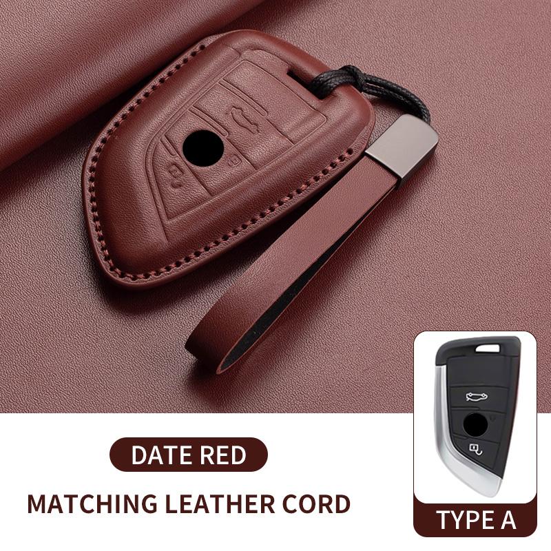 

Auto Key Fob for BMW 1 3 5 7 Series X1 X3 X4 X5 X6 F15 F16 G01 G02 G05 F10 F20 F30 F34 G07 G20 G30 Leather Car Key Case Cover