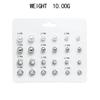 Fashion Versatile Pearl Zircon 12 Pair Set Earrings