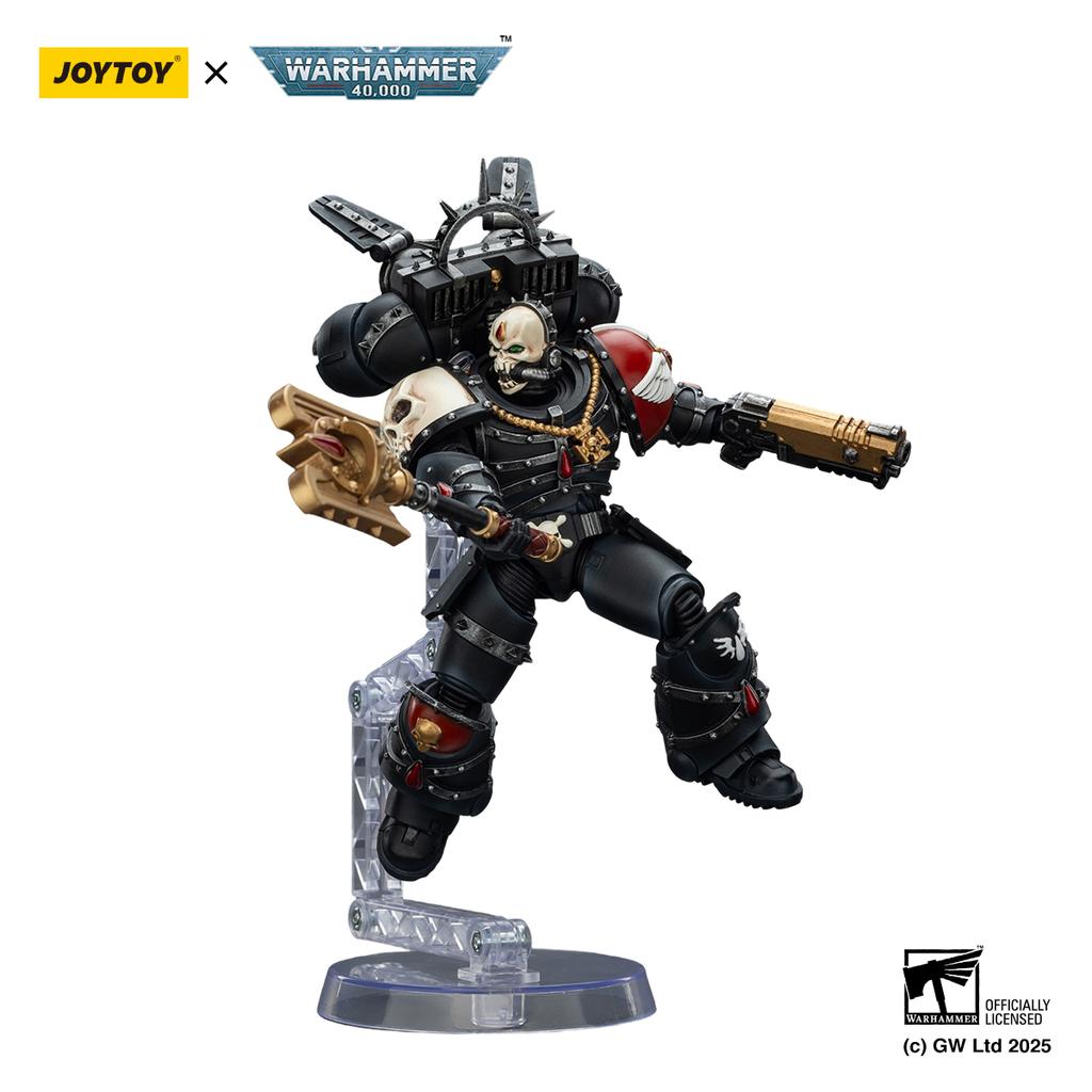 [Vorverkauf] JOYTOY 1/18 Actionfigur Warhammer 40K Blood Angels Lemartes Mit Sprungrucksack,Blutiger Crozius Absolver Boltpistole Spielzeug