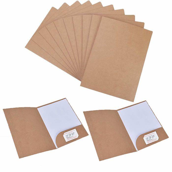 Porte Courrier - Wuuooei - W0011 - Papier Kraft Épais - Résistant À L'humidité - Léger Et Portable