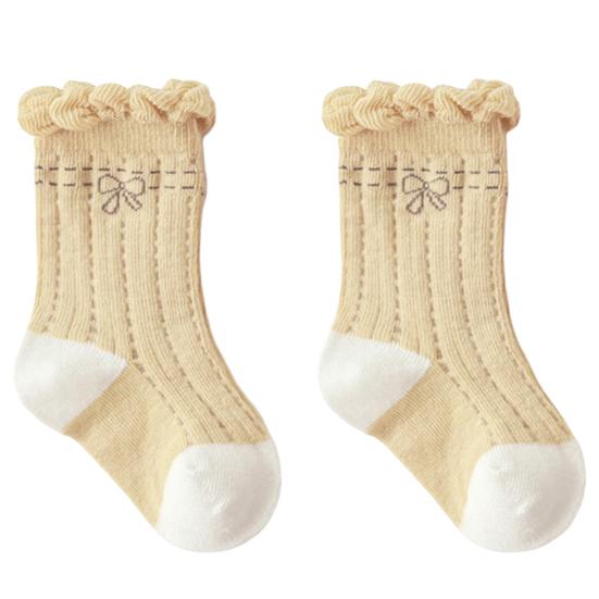 1 Pair Infant Socks Super Soft Exquisite Pattern Cotton Baby Princess Socks Infant Print Ankle Socks for Household