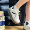 2025 spring new high value thick baseplate shoes ins shoes versatile casual niche white shoes German training shoes