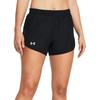 Under Armour Loose Fit Elastic Pattern Printed Straight Leg Sports Shorts Women Shorts Black 1382438-001