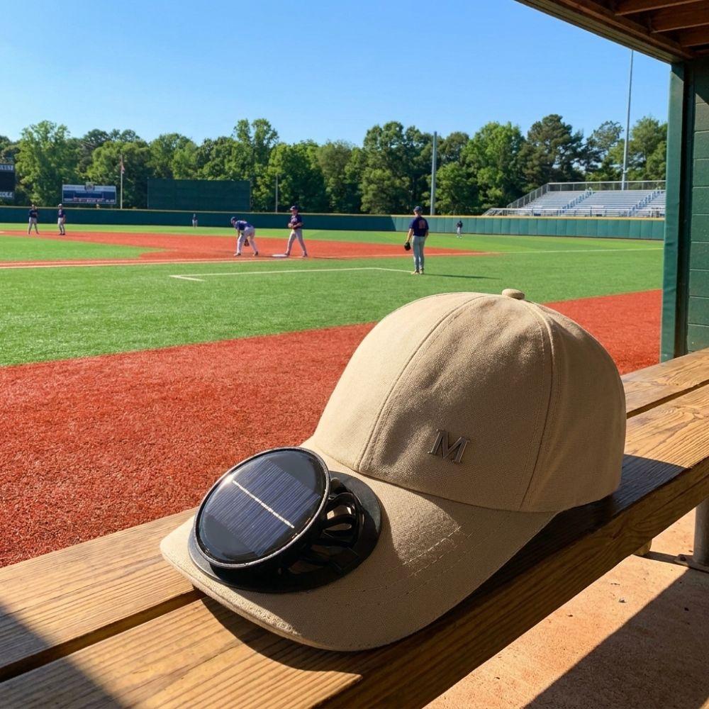 Letter Sunshade Duckbill Cap Adjustable Fan Cooling Baseball Cap for 3.7V600mAh Travel