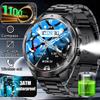 2025 New 1.7-inch Smart Watch Men 1100mAh High-Capacity Battery LED Torch & Compass 3ATM & IP68 Bluetooth Call Sports Smartwatch