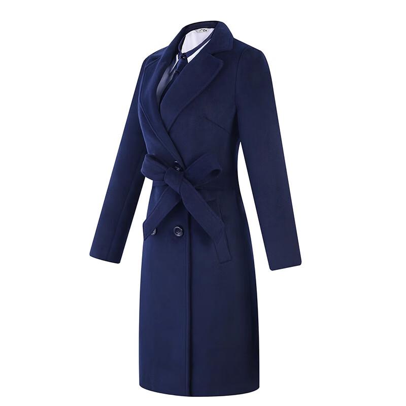 Women's Elegant Professional Slim-Fit Wool Blend Coat