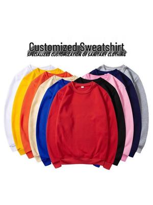 Unisex lockeres Rundhals-Fleece-Sweatshirt - Herbst/Winter Freizeitkleidung