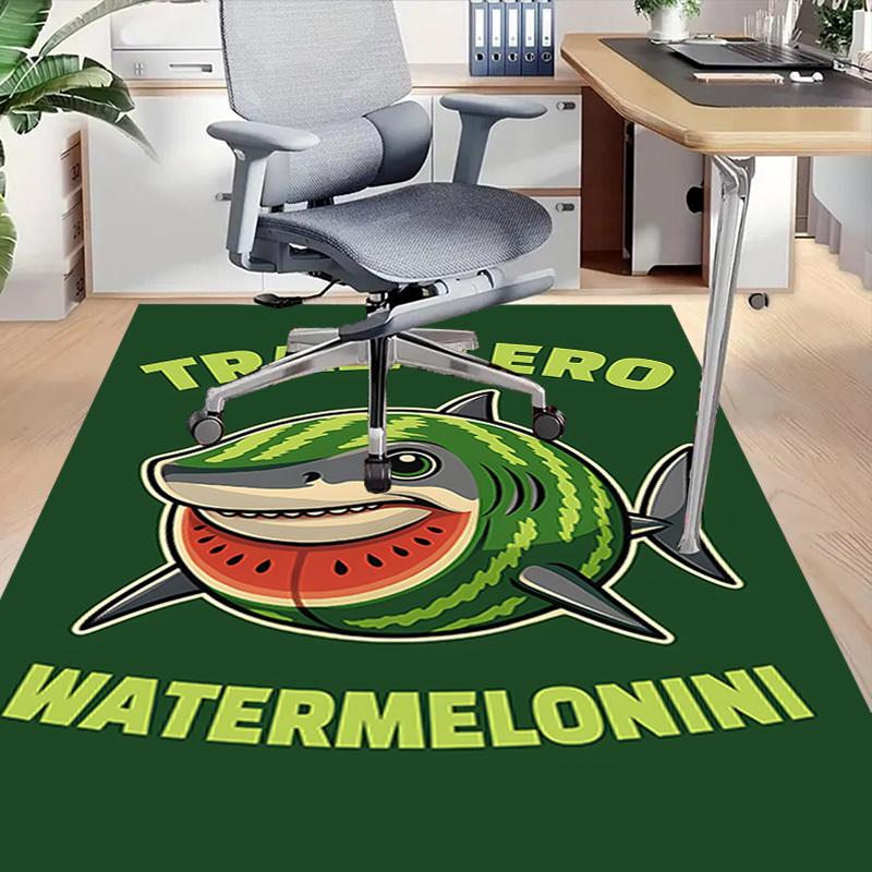 1pc Watermelonini Tralalero Carpet, Office Rug Outdoor Mat Home Decor Area Carpet Festival