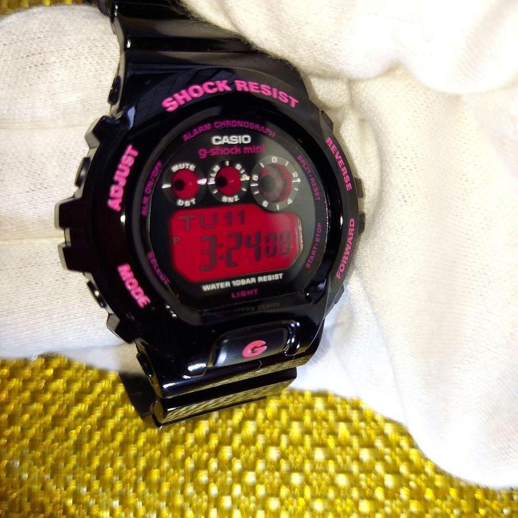 Used G-SHOCK Mini CASIO Watch Black Pink Used a Few Times Excellent Condition
