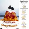 Galatasaray 266 Customize Your Name Blanket Gift Personalized Blanket Durable Comfort Versatile for Sofa Bed Bedding Picnics Ideal for All Seasons