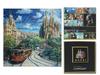 Antoni Gaudi Glass Mug Coaster Mosaic Painting Gift Box