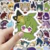 60PCS Genshin Impact Cyno Stickers, Peripheral Decorations for Handwritten Journals Desktop Decals, Student Notebook Decorations - Waterproof Stickers