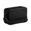 Coach Charter 19 Embossed Monogram Double Zipper Solid Color Leather Crossbody Bag Small Men bags Black CP268-BLK