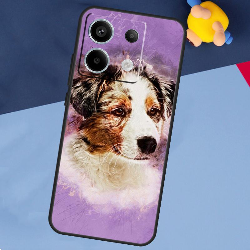 Australian Shepherd Dog Case For Xiaomi Redmi Note 13 Pro Plus Note 9 10 11 12 Pro 9S 10S 11S 12S 10C 12C 13C Coque