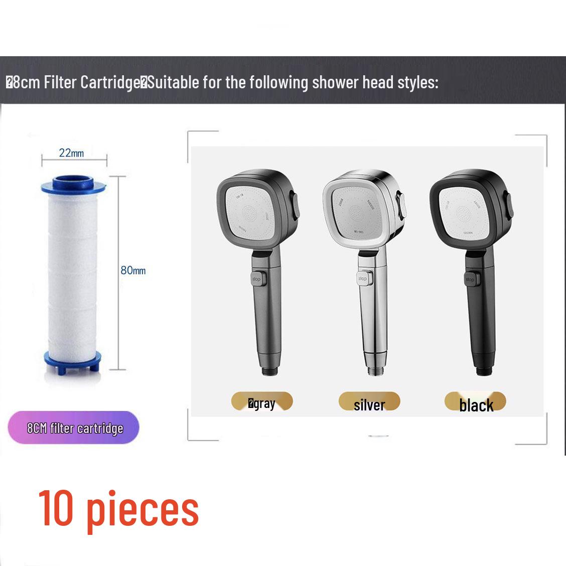 

Турбированная напорная душевая лейка с фильтрацией воды